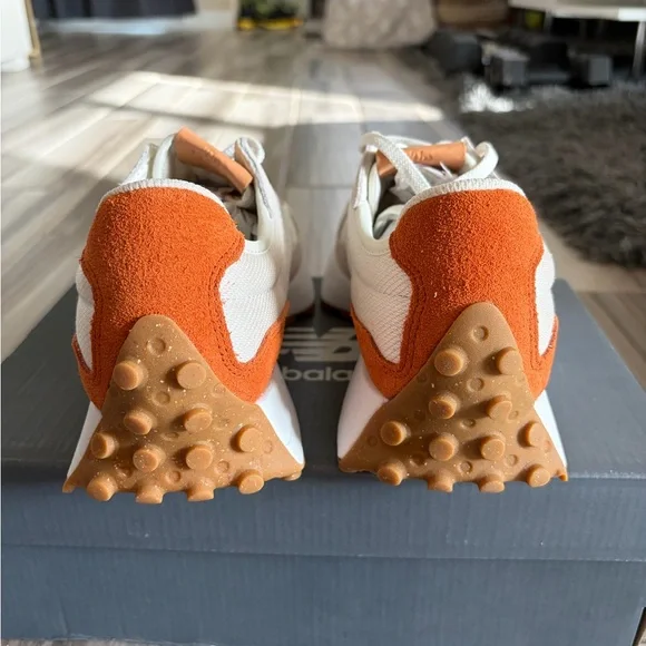 Women's New Balance 327 Casual Shoes - Sea Salt Rust Oxide WS327RA - Picture 7 of 8